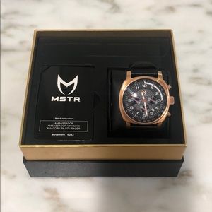 MSTR Men’s Rose Gold chronograph watch